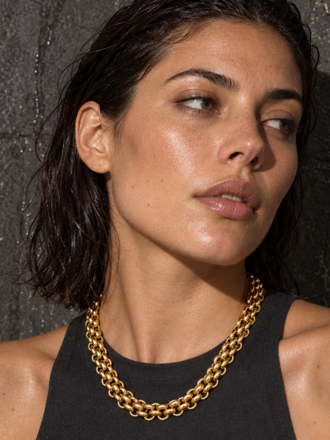 ELLIE VAIL ROSALINDA CHUNKY CHAIN TOGGLE NECKLACE