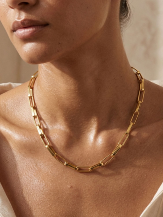 ELLIE VAIL JULIA ELONGATED CHAIN NECKLACE
