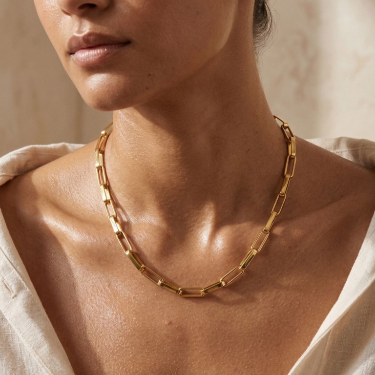 ELLIE VAIL JULIA ELONGATED CHAIN NECKLACE