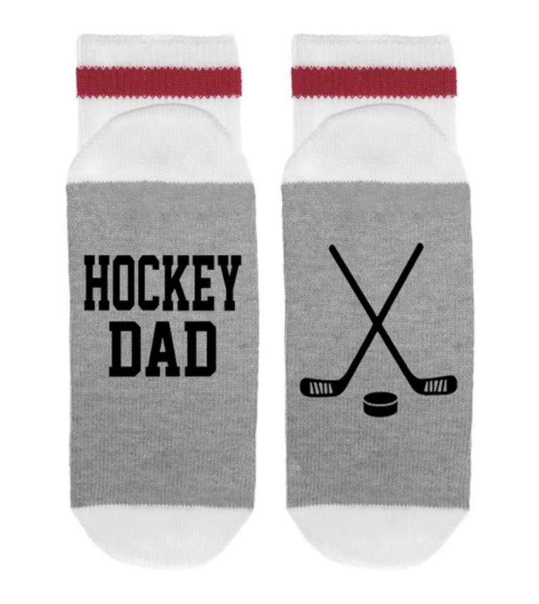Sock dirty to me Word Socks -Hockey Dad