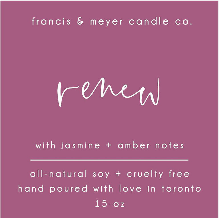 Francis & Meyer Candle Co. Renew Cyrstal Candle
