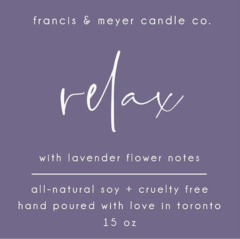 Francis & Meyer Candle Co. Relax Crystal Candle