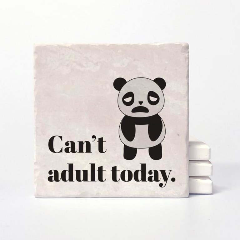 Versatile Coasters CA Can't Adult Today Coasters (Set of 4)