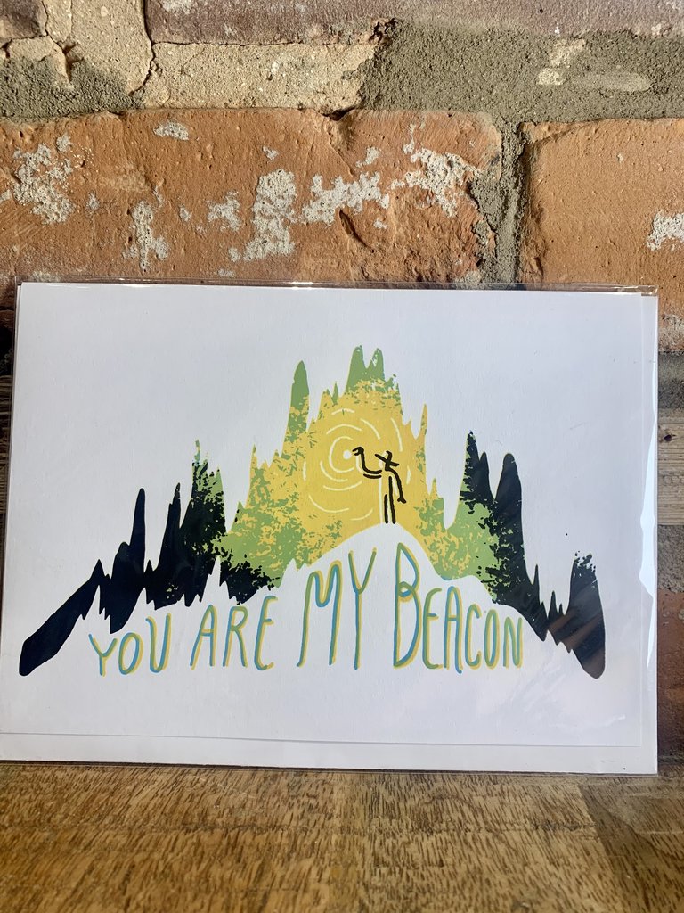 Forest and Waves You Are My Beacon  - Fathers Day Card