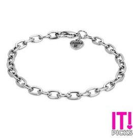 Charm It! Chain Bracelet Silver OS