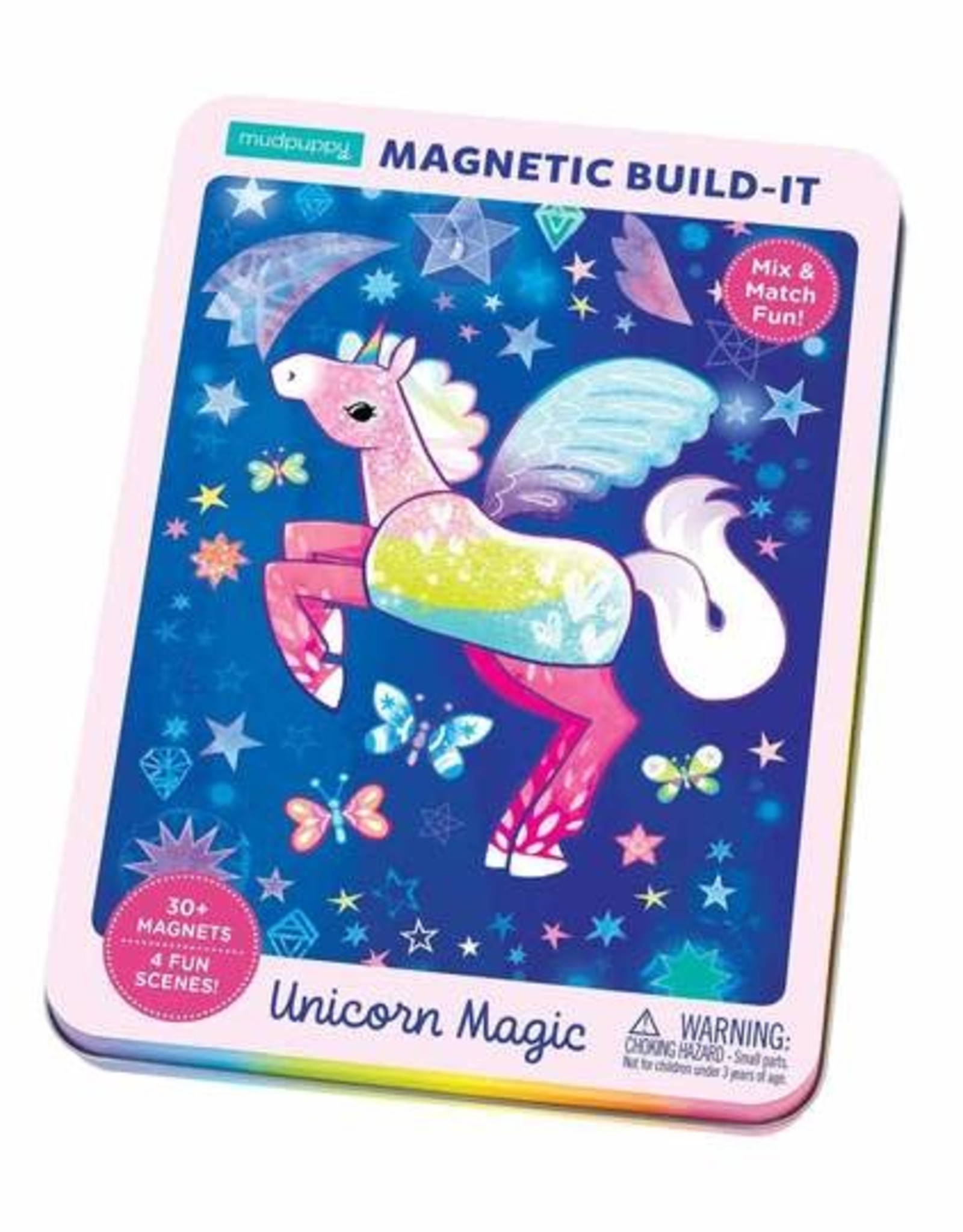 Mudpuppy Magnetic Figures Tin Unicorn Magic