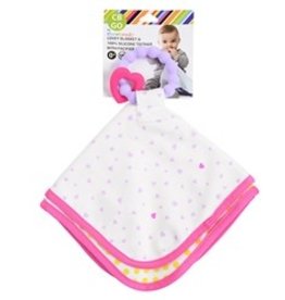 Chewbeads Lovey Blanket violet heart