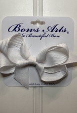 Bows Arts Toddler Classic Bow 3" - White