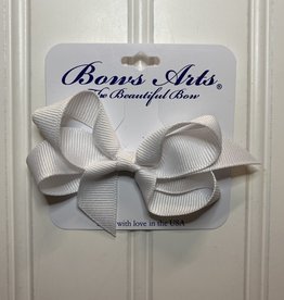 Bows Arts Toddler Classic Bow 3" - White