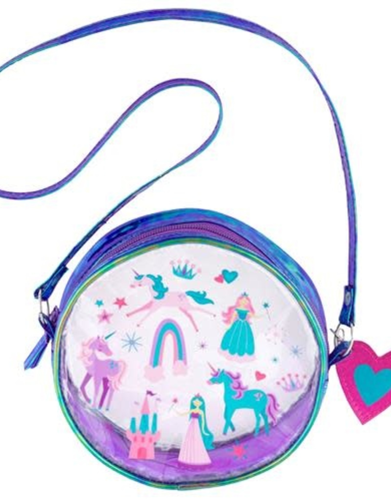 clear iridescent bag