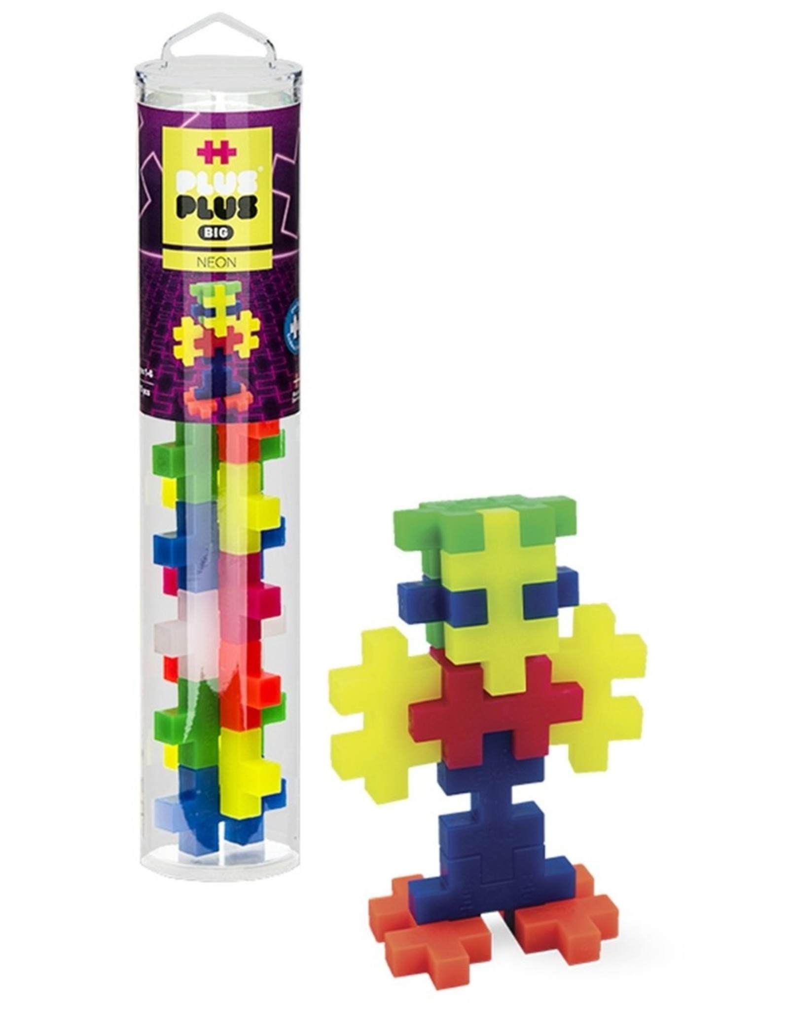 Plus-Plus Plus-Plus Tube 15 Pcs neon big