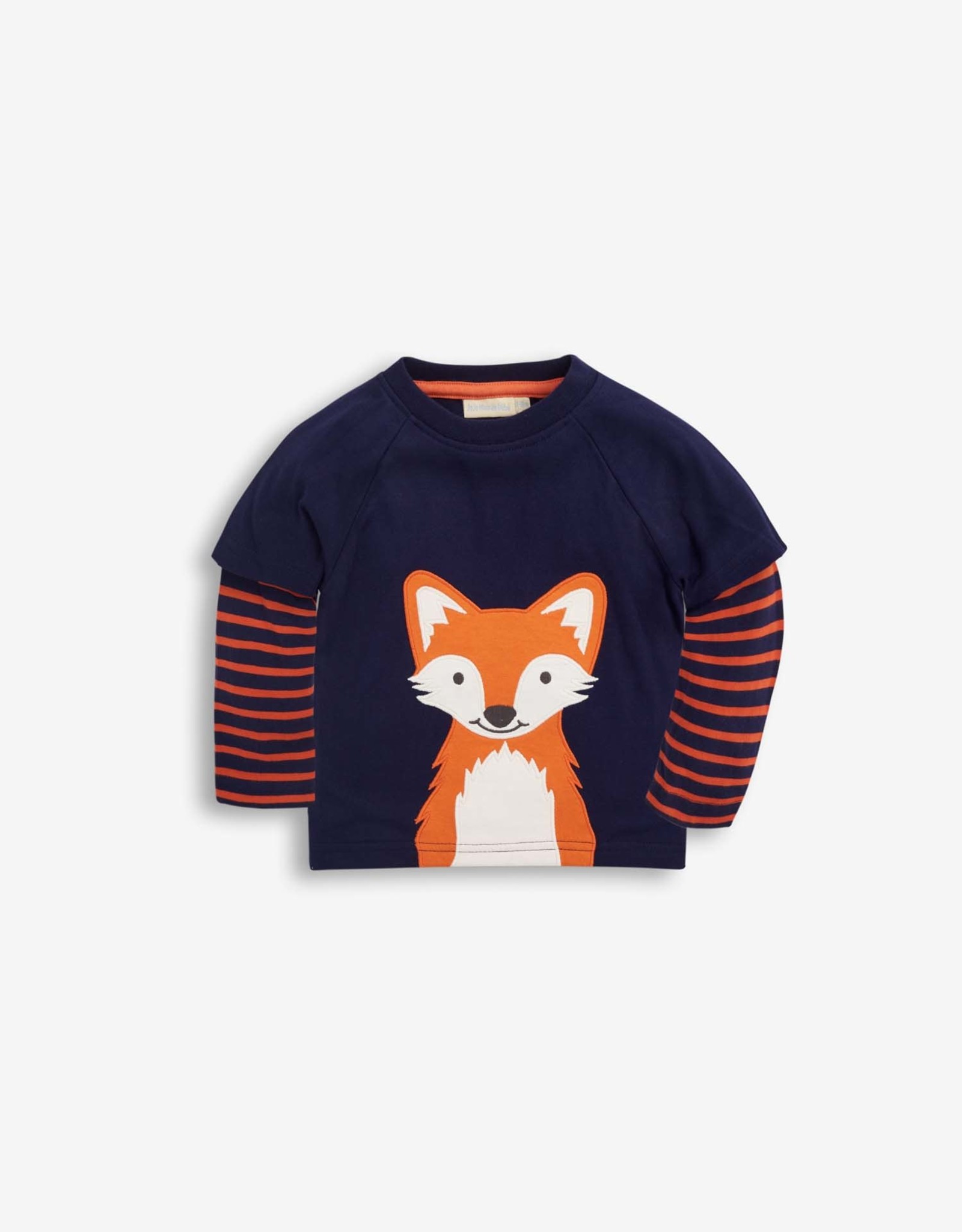 Jojo Maman Bebe Fox Top Navy Glee Kids