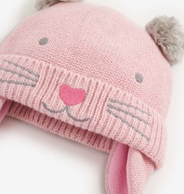 Jojo Maman Bebe Cat Hat - Pink Grey