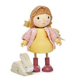 Tender Leaf Amy and her Rabbit- Wooden Doll Set