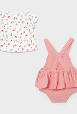 Mayoral Newborn Dress, Bodysuit and Headband Set, Pink Floral