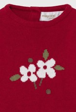 Mayoral Newborn Sweater w/ Bloomers - Red/Tan
