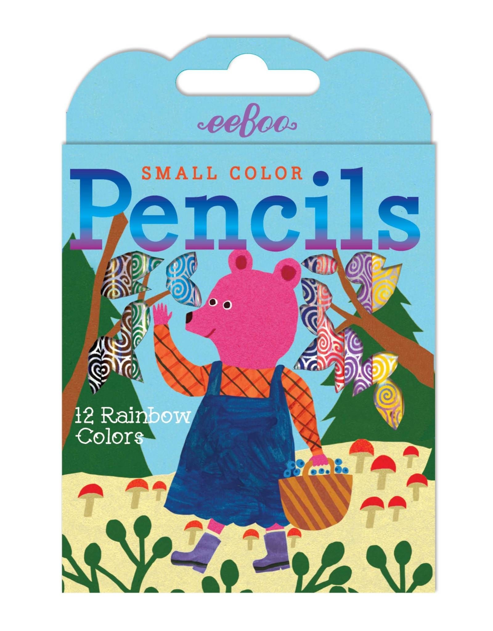 eeBoo 12 Pack of Small Color Pencils, Assorted Animal Designs