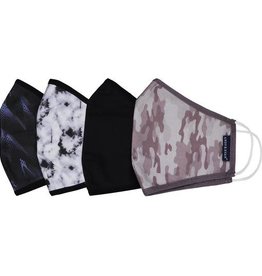 Andy & Evan 4 Pack of Masks -Black Multi,  Ages 8+