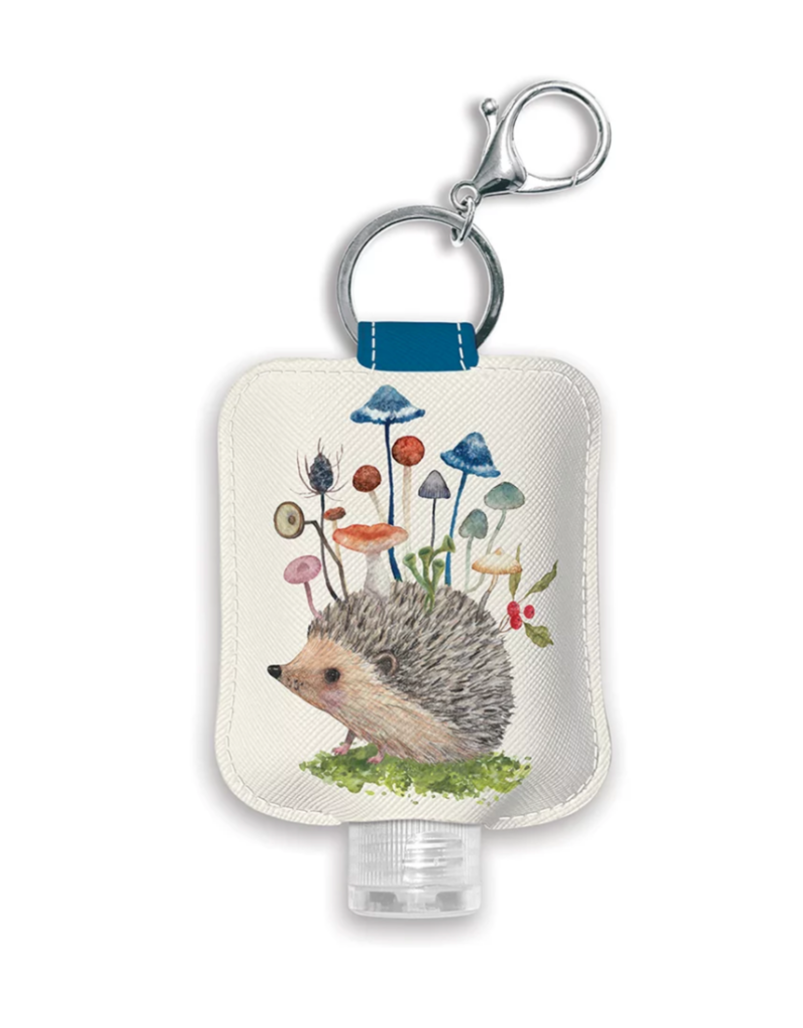 Hedgehog with Mushrooms Hand Sanitizer Holder with Bottle