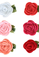 Bows Arts Felt Rose Grippie Clippie