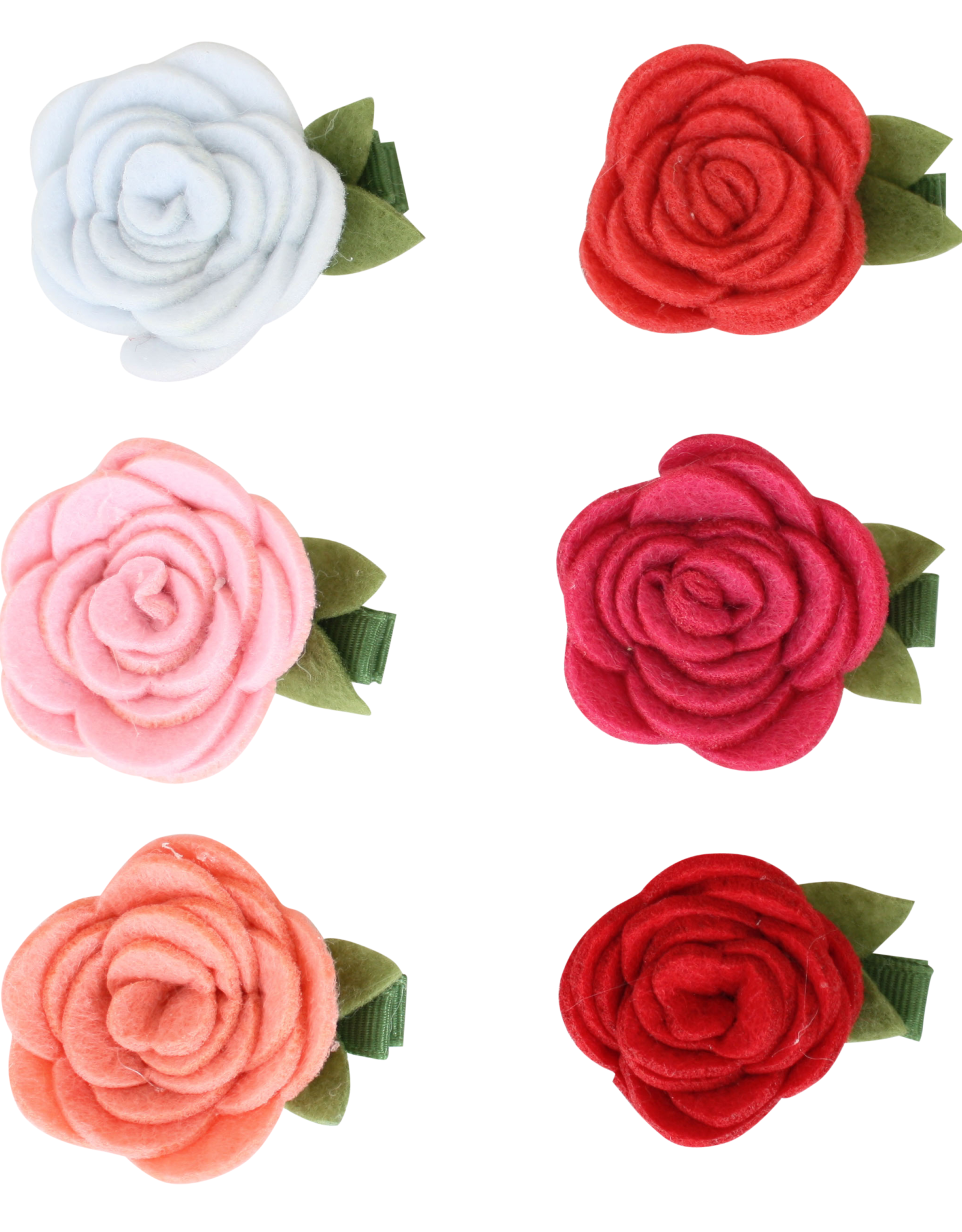 Bows Arts Felt Rose Grippie Clippie