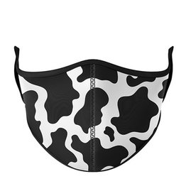 Top Trenz Fashion Face Mask, Large, Cow Print