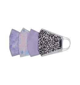 Andy & Evan 4 Pack of Masks -Leopard -  Ages 8+