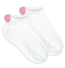 Jefferies Socks with Pink Pom Poms