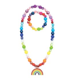 Double Rainbow Necklace & Bracelet Set