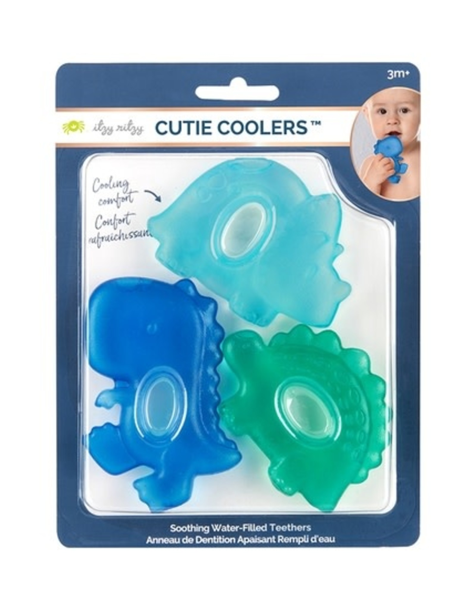 Cutie Coolers Dino - Water Filled Teethers - 3 pack