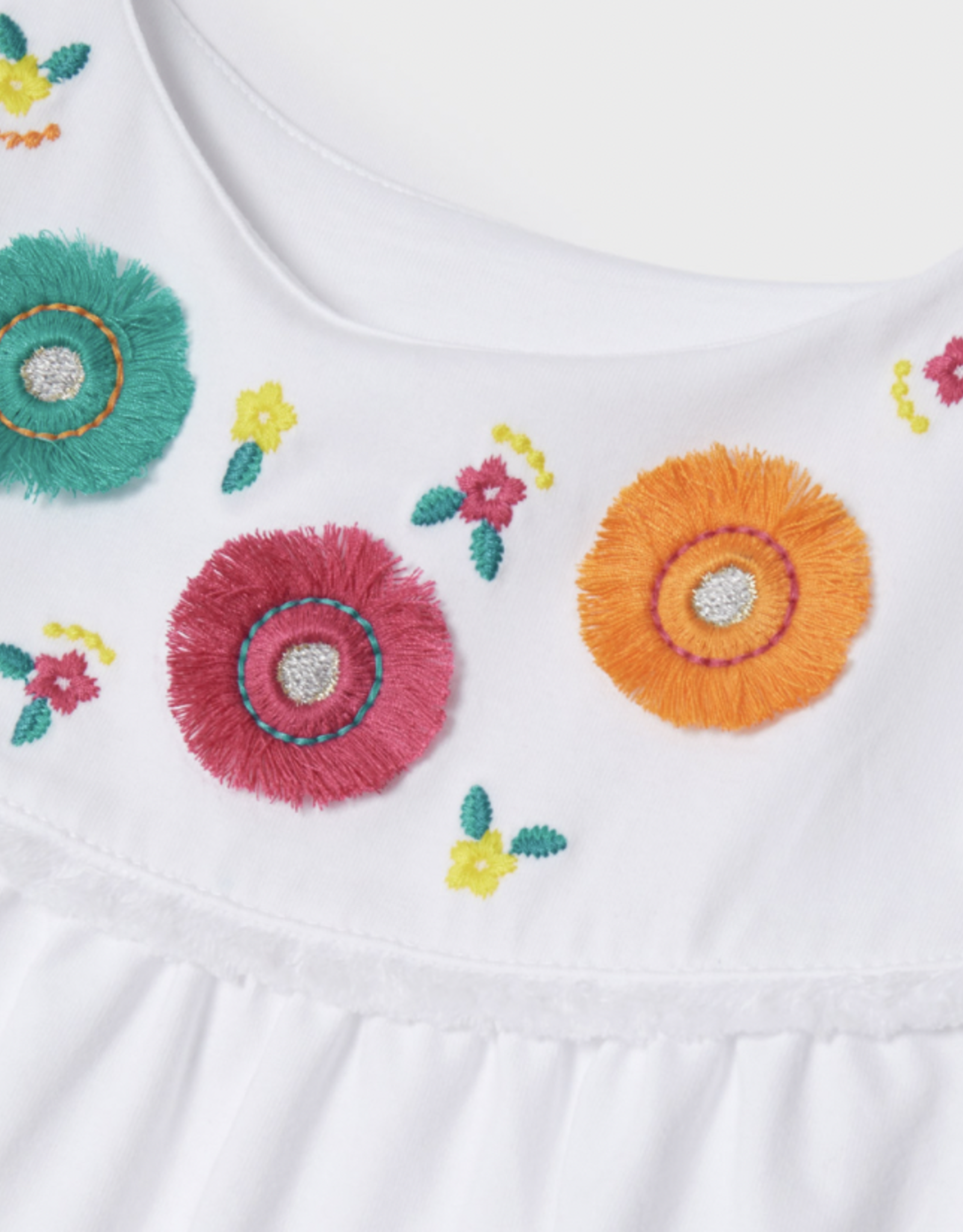 Mayoral Mini- Embroidered Shorts Set