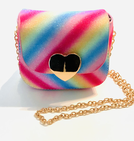 Rainbow Chain Purse, Bright