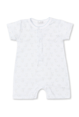 Kissy Kissy Gingham Bunnies Short Playsuit, Blue and White