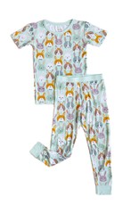 Little Sleepies Rad Rabbits 2 pc SS Bamboo Viscose Pajama Set