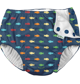 Green Sprouts Swim Diaper, Navy Geo Fish