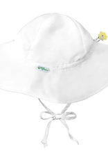 Green Sprouts White Brim Sun Hat