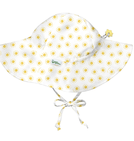 Green Sprouts White Suns Brim Sun Hat