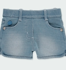 Boboli Fleece Denim Shorts, Bleach