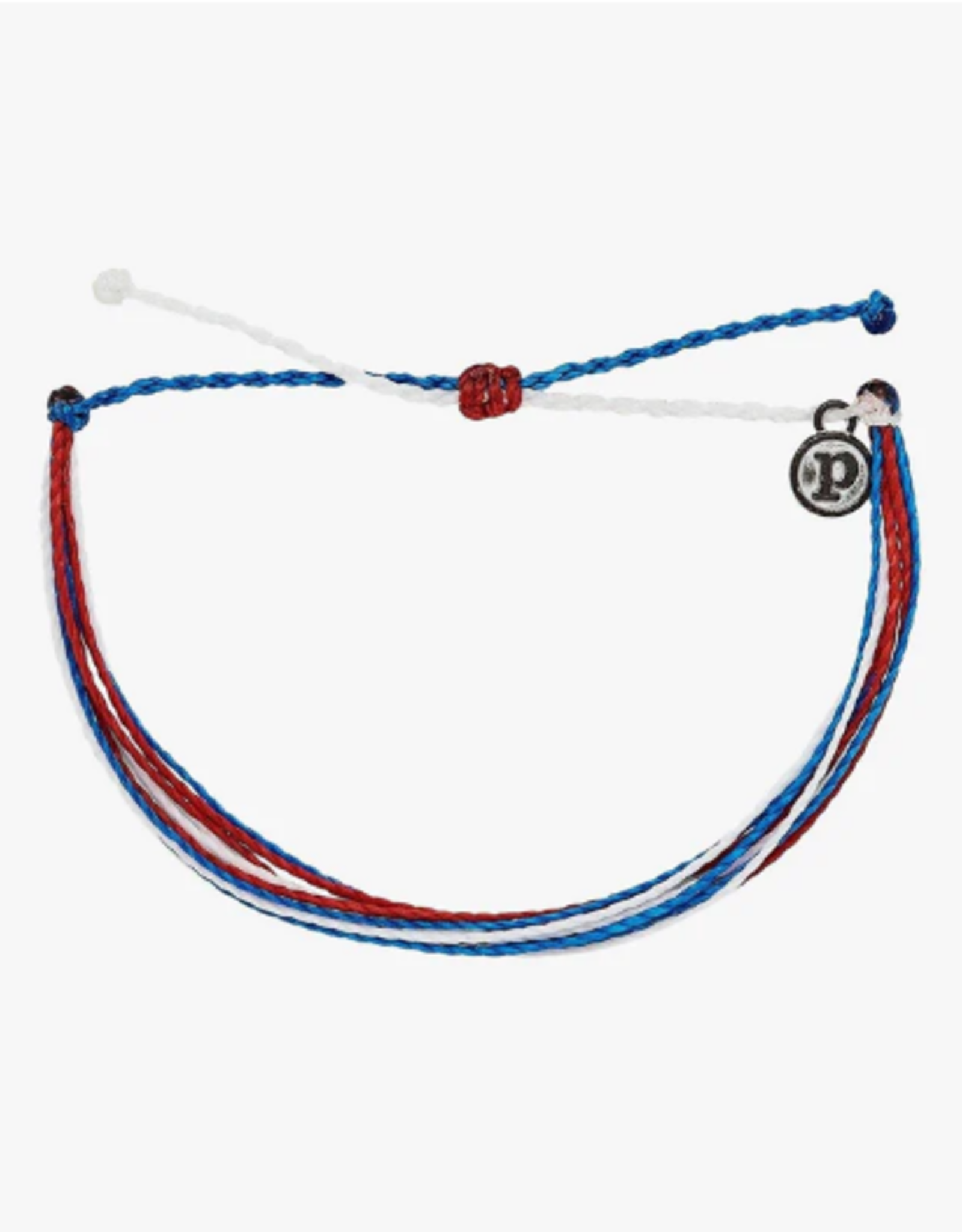 Pura Vida Red, White, Blue Bracelet