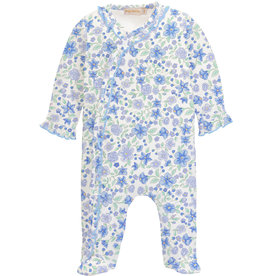 Baby Club Blossom in Blue Footie with Ruffle