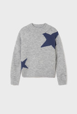 Mayoral Stars Sweater, Silver