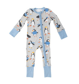 Angel Dear 2-Way Zipper Romper, Puffins