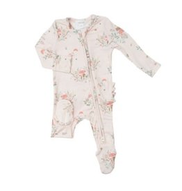 Angel Dear 2-Way Ruffle Zipper Footie, Mouse and Mushroom