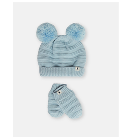 Joules Pom Hat and Mitten Set