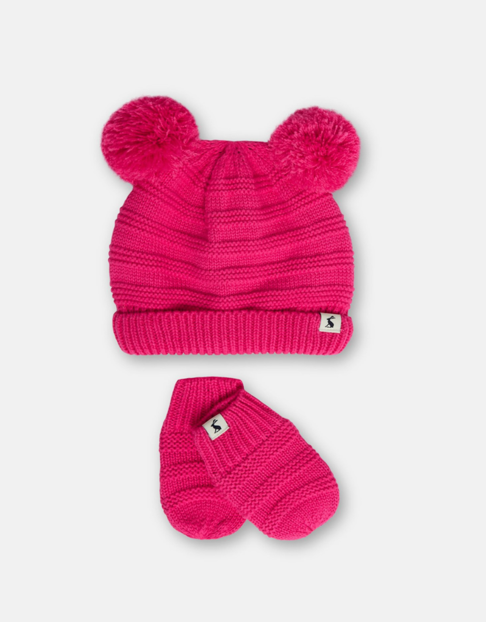 Joules Pom Hat and Mitten Set