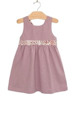 City Mouse Empire Dress- Combed Jersey, Pastel Gardens