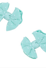 Baby Bling 2 Pk Baby Shab Clips Seafoam Dot