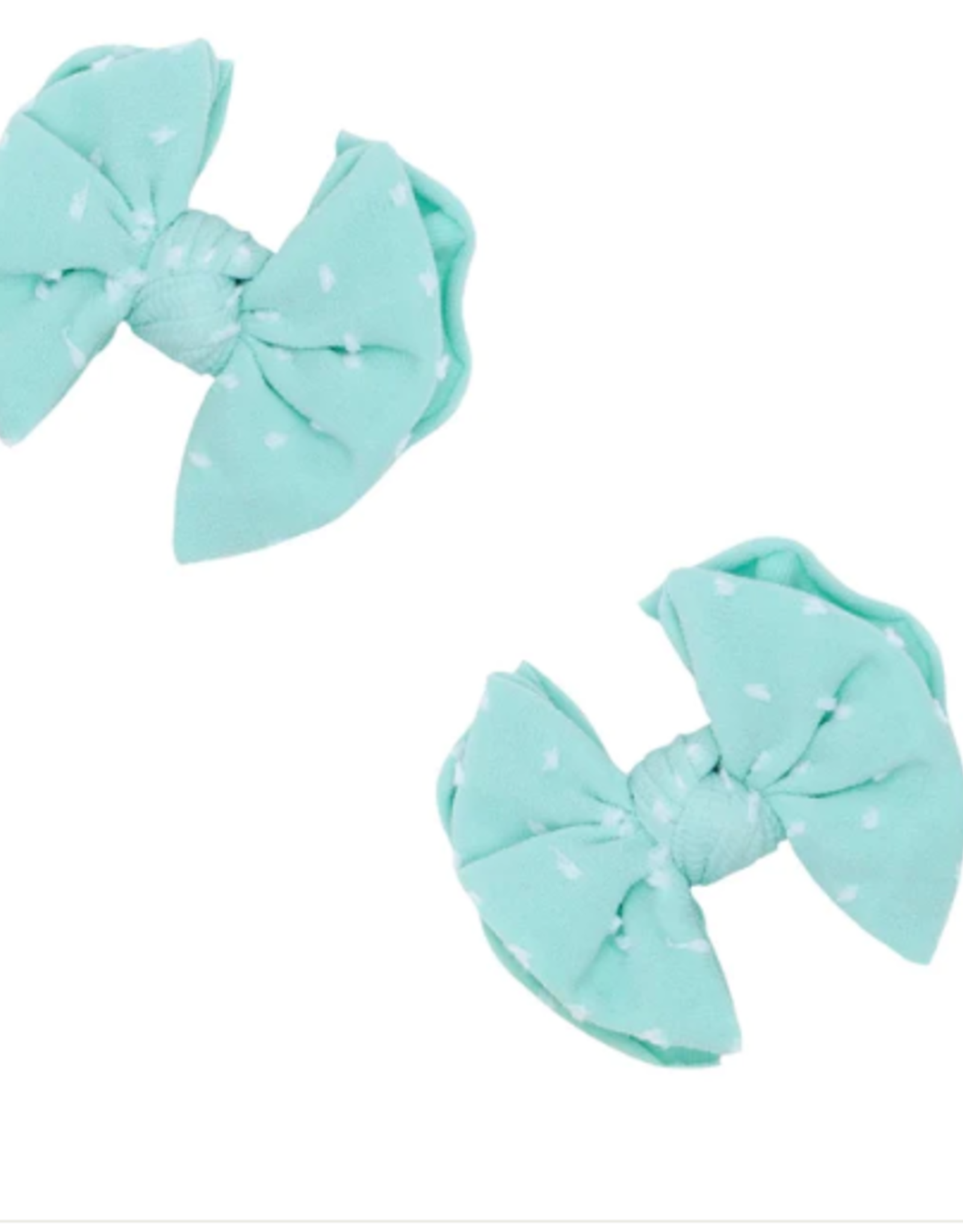 Baby Bling 2 Pk Baby Shab Clips Seafoam Dot