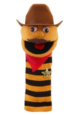 Knitted Puppet, Cowboy, Hat, Sheriff's Badge