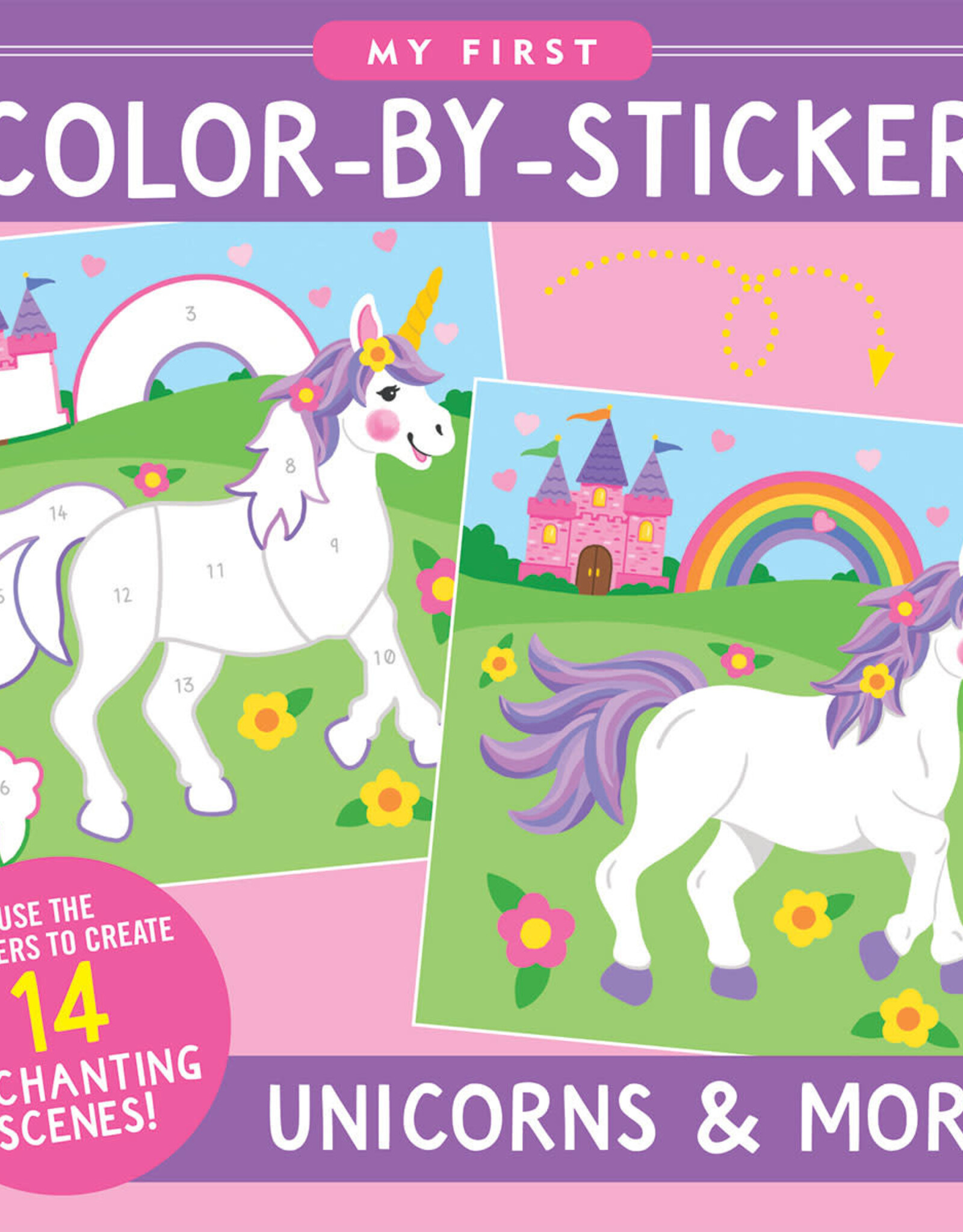 Peter Pauper My 1st Color by Sticker Book, Unicorns and More
